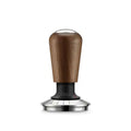 Calibrated Espresso Tamper with Walnut Handle & Pressure Gauge Base – 58mm