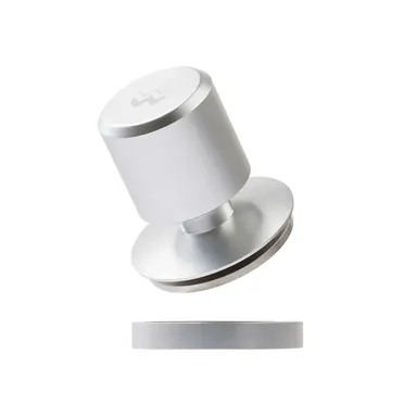 Premium Aluminium Espresso Tamper with Magnetic Base – Silver